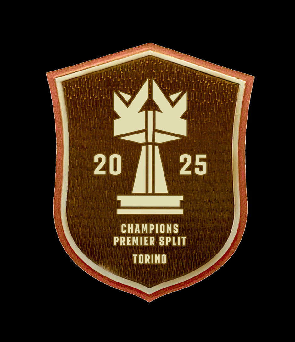 Badge brodé et couronne de champion du Premier Split
