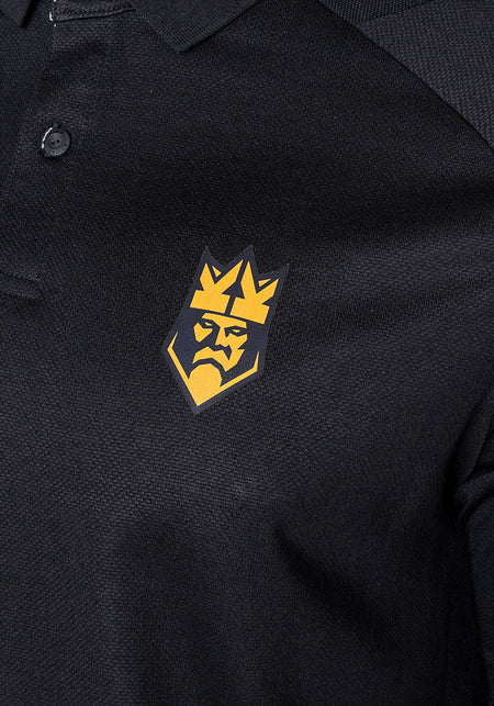 Polo garçon Kings League Fanswear noir-blanc